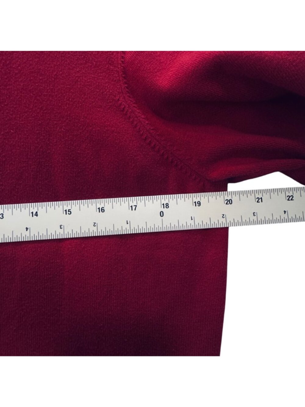 Vintage Lands End 1987 Drifter Cardigan Cotton Cranberry Size 10 Shell Buttons - Picture 14 of 16
